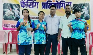 सेजेस विद्यालय साल्हेवारा के दो खिलाड़ी राष्ट्रीय फेंसिंग प्रतियोगिता के लिए चयनित