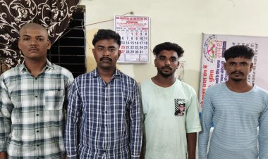 कपड़ा खरीदने के बहाने ऑनलाइन ठगी, चाकू दिखाकर युवक से 84 हजार की लूट — गंडई पुलिस की फुर्ती से चारों आरोपी चंद घंटों में गिरफ्तार