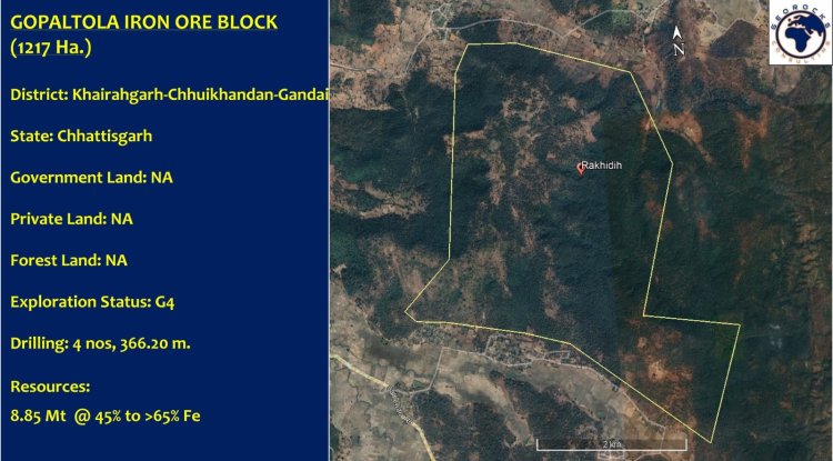 साल्हेवारा–छुईखदान बना खनन हॉटस्पॉट, गोपालटोला की 1217 हेक्टेयर लौह अयस्क ब्लॉक नीलामी प्रक्रिया पूरी